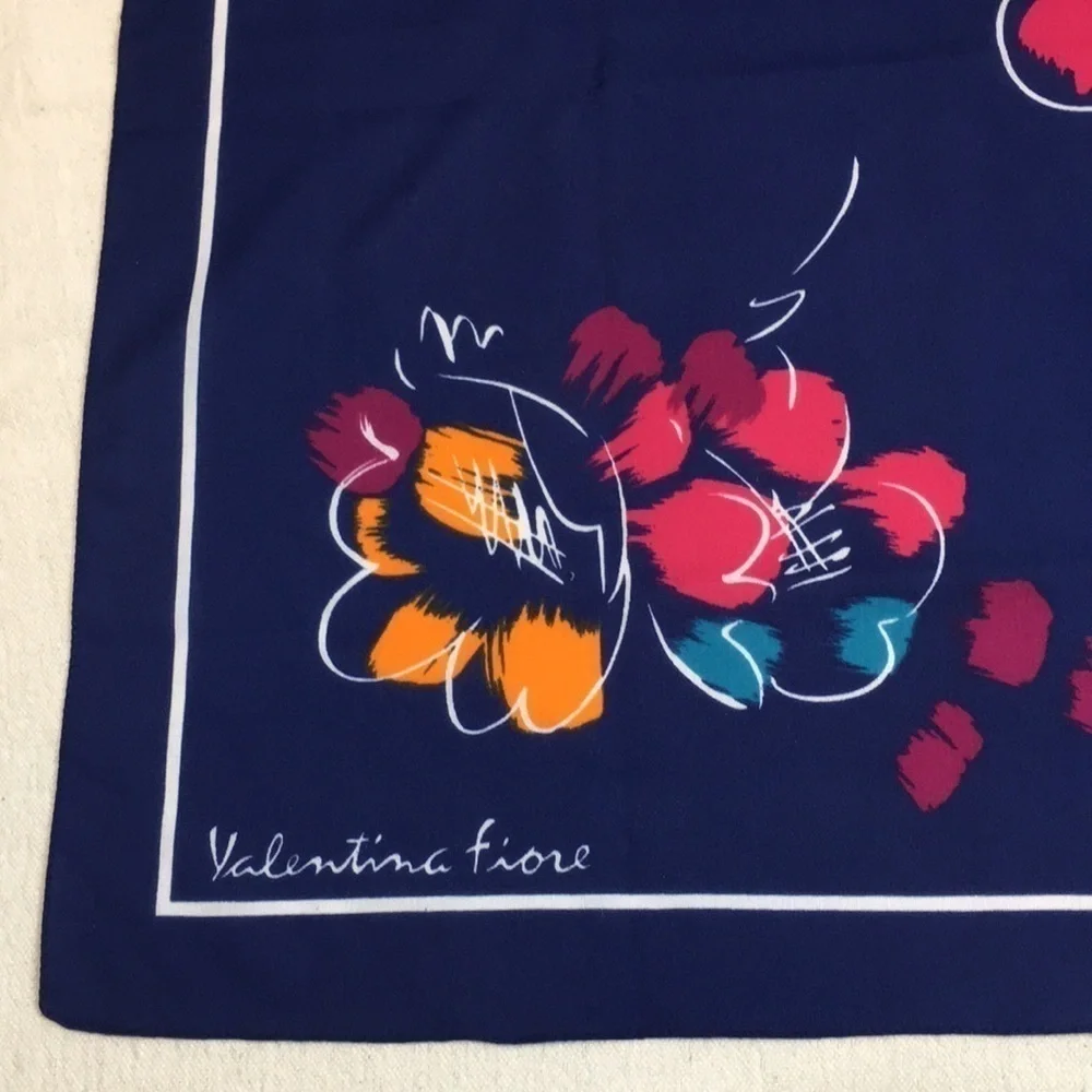 Vintage 26” square Valentina Fiore Scarf